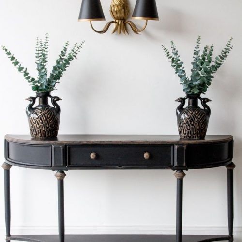 Black Metal Console Tables (Photo 11 of 20)