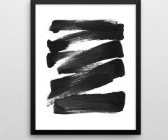 20 Best Collection of Black and White Abstract Wall Art