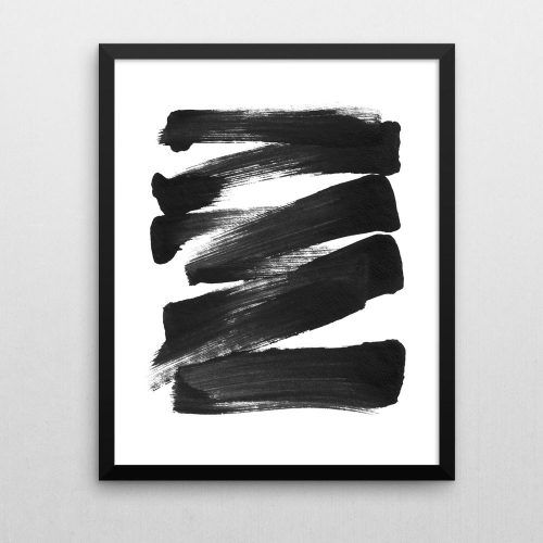 Black And White Abstract Wall Art (Photo 1 of 20)