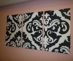 15 The Best Black and White Fabric Wall Art