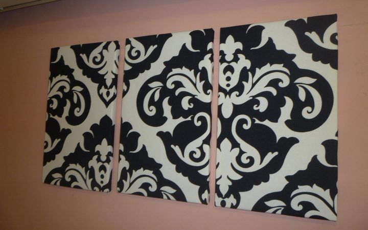 15 The Best Black and White Fabric Wall Art