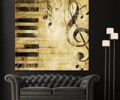 Top 20 of Abstract Musical Notes Piano Jazz Wall Artwork