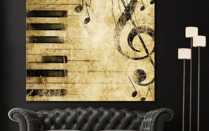Top 20 of Abstract Musical Notes Piano Jazz Wall Artwork