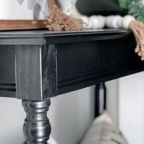 Aged Black Console Tables (Photo 16 of 20)