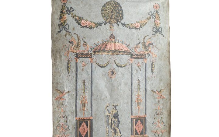 Blended Fabric Ethereal Days Chinoiserie Wall Hangings with Rod
