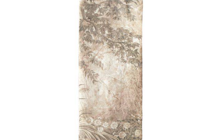 Blended Fabric Hidden Garden Chinoiserie Wall Hangings with Rod