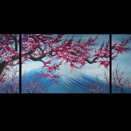 Abstract Cherry Blossom Wall Art (Photo 4 of 20)
