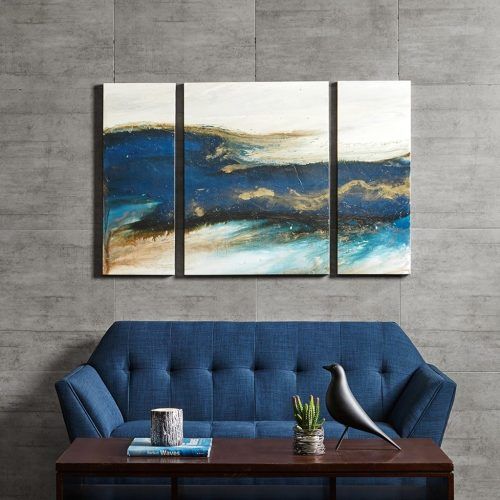 Blue Canvas Wall Art (Photo 5 of 15)
