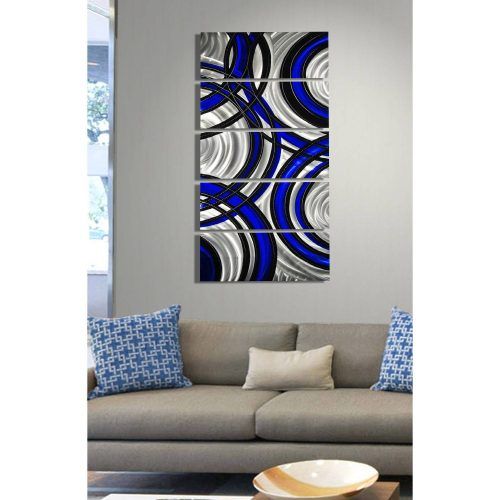Blue And Silver Wall Art (Photo 4 of 20)
