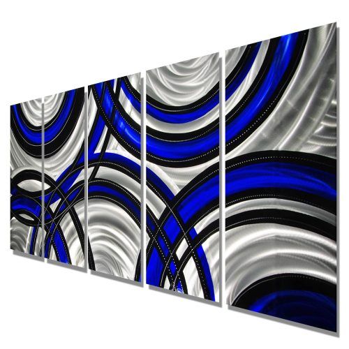 Blue And Silver Wall Art (Photo 2 of 20)