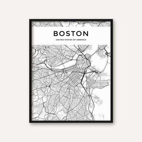 Boston Map Wall Art (Photo 13 of 20)