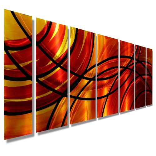 Large Abstract Metal Wall Art (Photo 6 of 20)