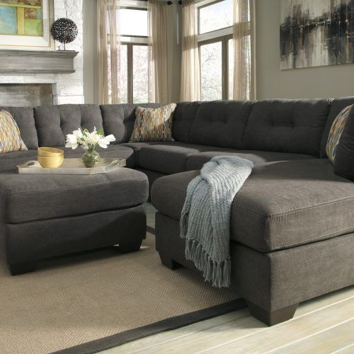 Dark Grey Polyester Sofa Couches (Photo 8 of 20)