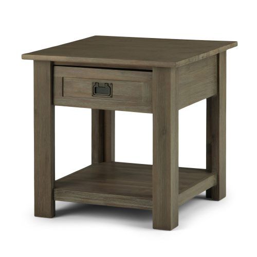 Rustic Gray End Tables (Photo 11 of 20)