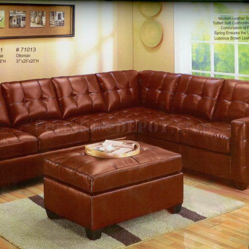 Sofas With Ottomans In Brown (Photo 17 of 20)