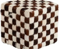 Top 20 of Navy and Dark Brown Jute Pouf Ottomans