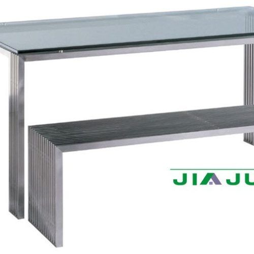 Brushed Stainless Steel Coffee Tables (Photo 16 of 20)