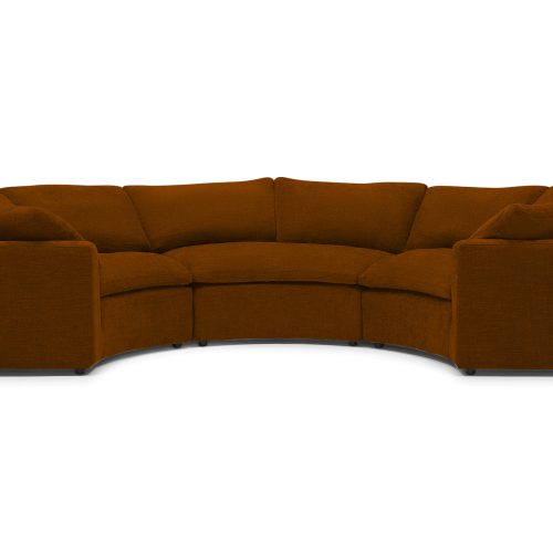 130" Curved Sectionals (Photo 10 of 20)
