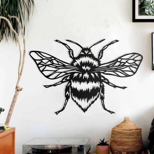 Metal Wall Bumble Bee Wall Art (Photo 2 of 20)