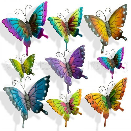Large Metal Butterfly Wall Art (Photo 9 of 25)