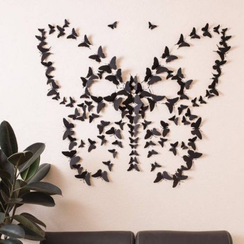 3D Butterfly Wall Art (Photo 12 of 20)