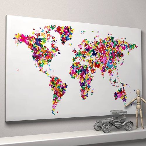 World Map Wall Art Print (Photo 5 of 20)