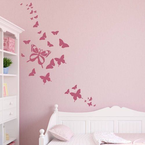 Pink Butterfly Wall Art (Photo 13 of 20)