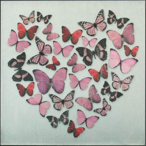 Butterflies Canvas Wall Art (Photo 4 of 15)