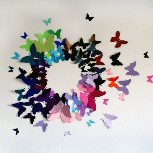 3D Butterfly Wall Art (Photo 15 of 20)