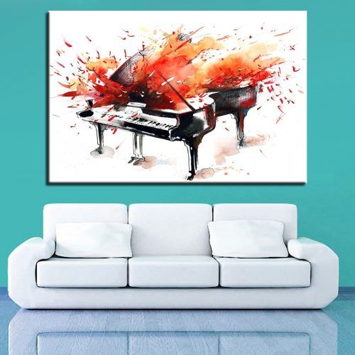 Abstract Piano Wall Art (Photo 6 of 20)
