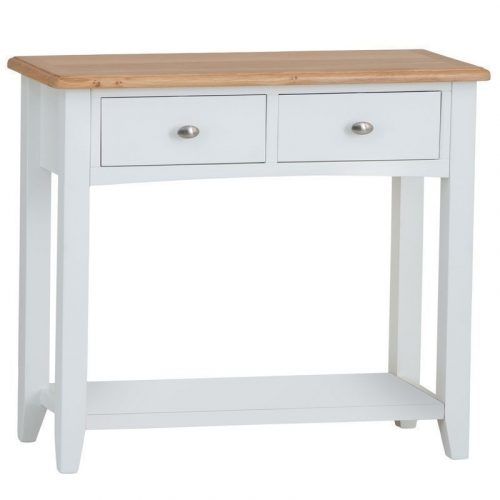 White Triangular Console Tables (Photo 12 of 20)