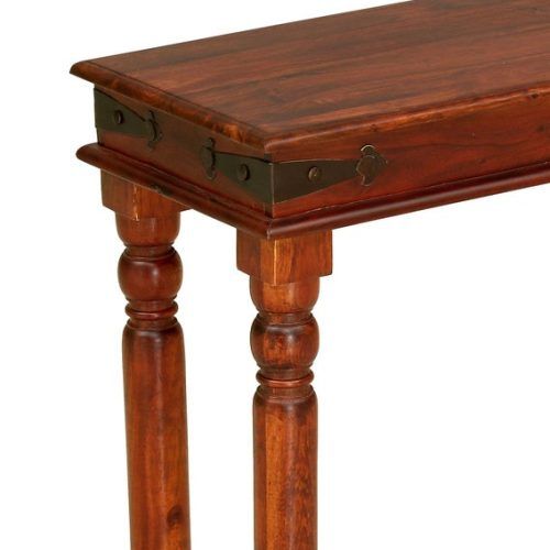 Honey Oak And Marble Console Tables (Photo 7 of 20)
