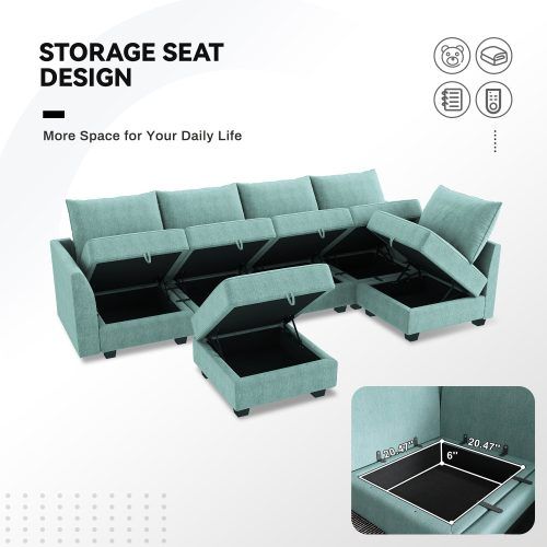 L-Shape Couches With Reversible Chaises (Photo 14 of 20)