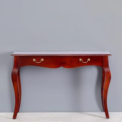 Honey Oak And Marble Console Tables (Photo 14 of 20)