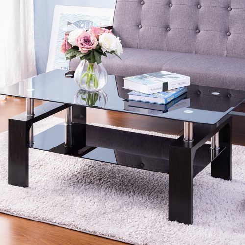 Clear Rectangle Center Coffee Tables (Photo 16 of 20)