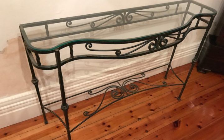  Best 20+ of Aged Black Iron Console Tables