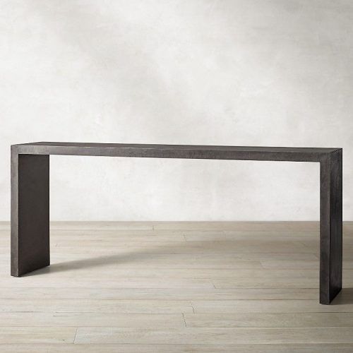 Modern Concrete Console Tables (Photo 10 of 20)