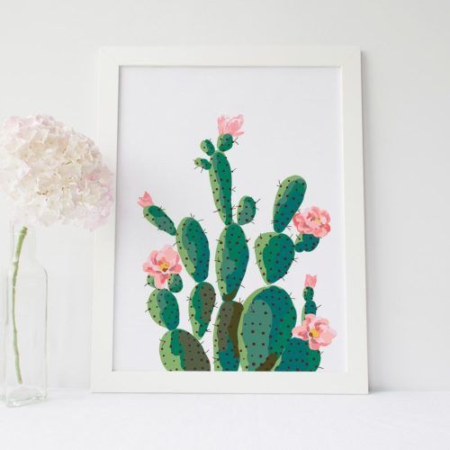 Cactus Wall Art (Photo 1 of 20)