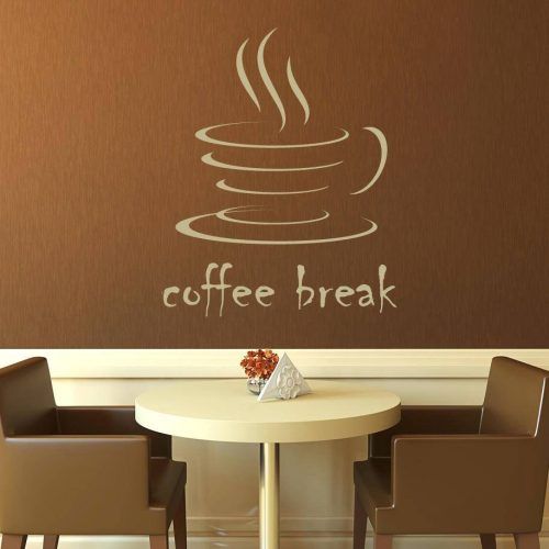 Cafe Latte Kitchen Wall Art (Photo 23 of 30)