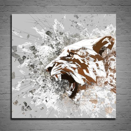 Abstract Lion Wall Art (Photo 15 of 20)