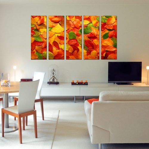 Leaves Canvas Wall Art (Photo 8 of 15)
