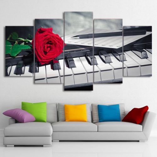 Abstract Piano Wall Art (Photo 5 of 20)