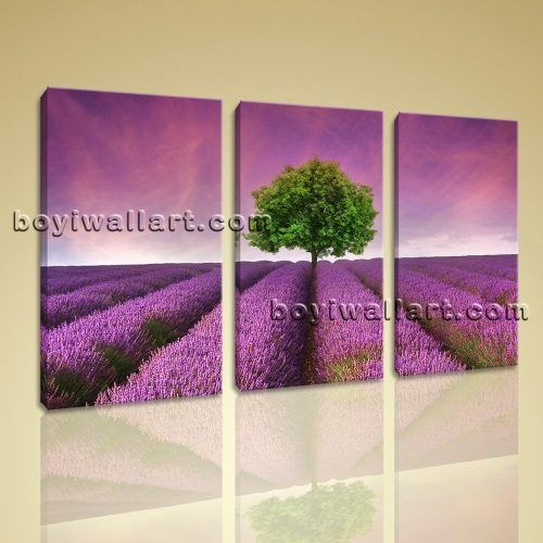 Canvas Wall Art In Purple (Photo 15 of 15)