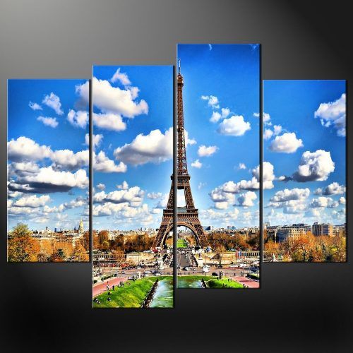 Eiffel Tower Canvas Wall Art (Photo 4 of 15)