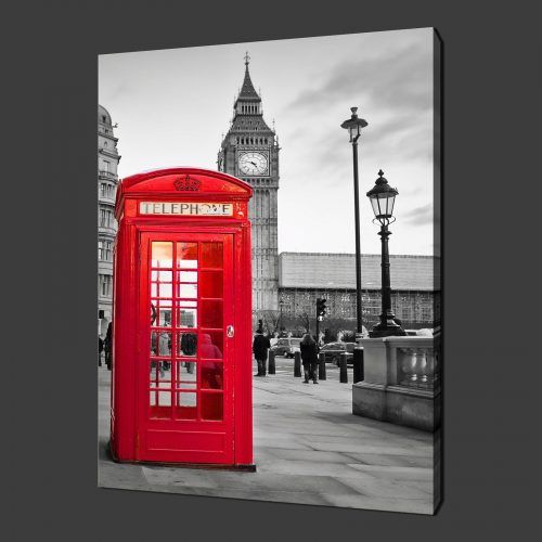 Canvas Wall Art Of London (Photo 3 of 15)