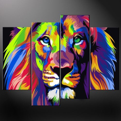 Abstract Lion Wall Art (Photo 4 of 20)