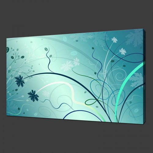 Abstract Floral Canvas Wall Art (Photo 7 of 20)