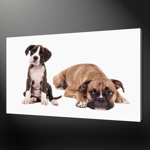 Dogs Canvas Wall Art (Photo 3 of 15)