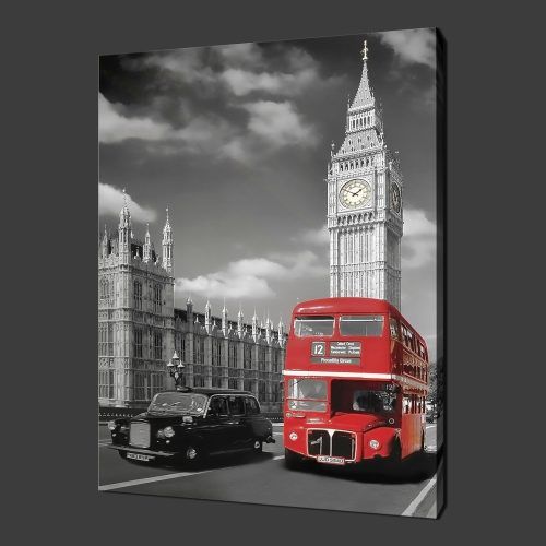 Canvas Wall Art Of London (Photo 10 of 15)