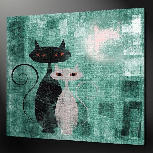 Cat Canvas Wall Art (Photo 1 of 20)
